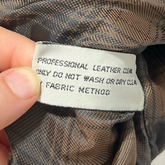 Vintage Roundtree & Yorke Leather Bomber Jacket Aviator Full Zip Black Vtg L - Picture 9 of 12